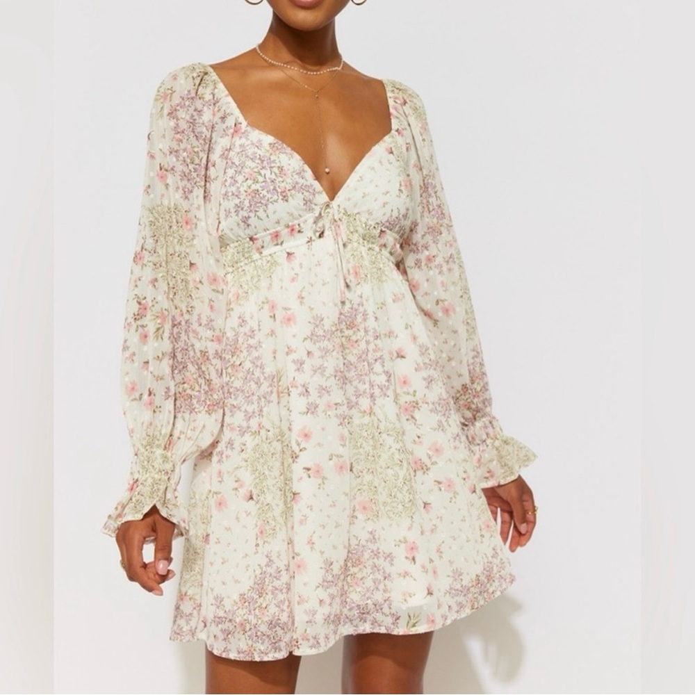 NWT Floral Long Sleeve Mini Dress from Francesca’s